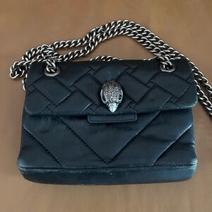 Kurt Geiger Black Kendington Lesther Quilted Crossbody Bag